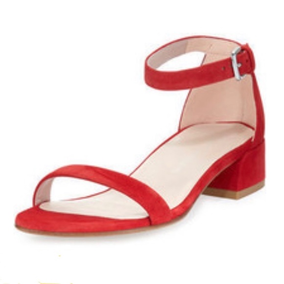☀️SUMMER CLEARANCE☀️ STUART WEITZMAN Nudistflat Suede Sandals - Sz 8.5 - Picture 1 of 6
